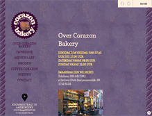 Tablet Screenshot of corazonbakery.nl